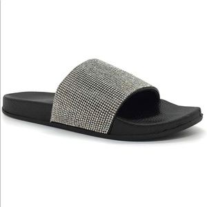 Funky Monkey rhinestone slides size 8
